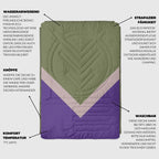 Cloudtouch Pillow Blanket Light Forest