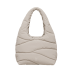 Wavy Puffer Shoulder Bag (Monochrome)